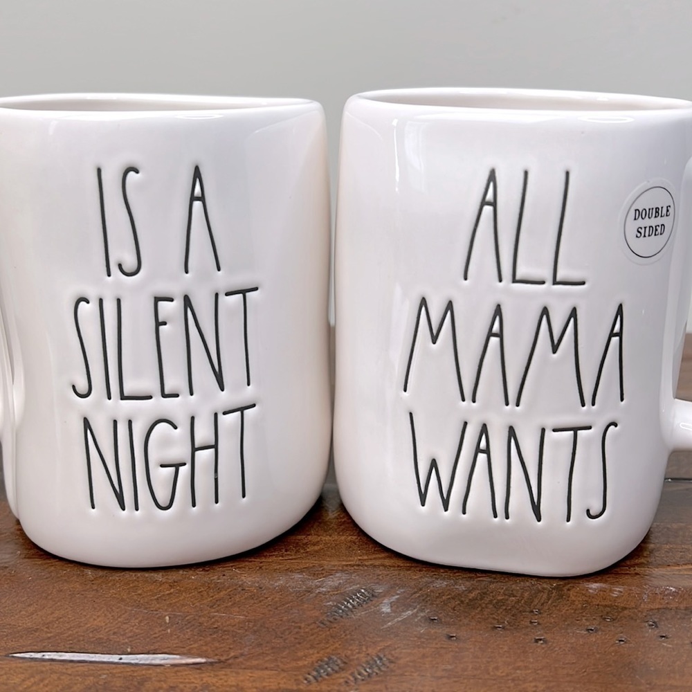 Rae Dunn • All Mama Wants Is A Silent Night Double sided Mug - Picture 8 of 8